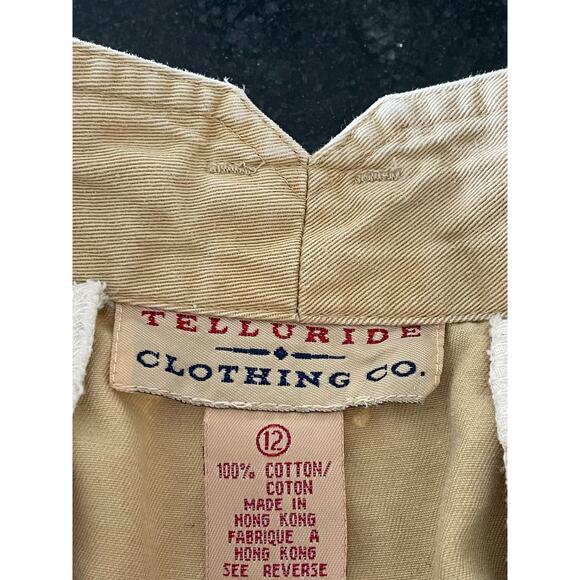 Telluride Clothing Co Khaki shorts ladies 12 100% cotton - Picture 3 of 10